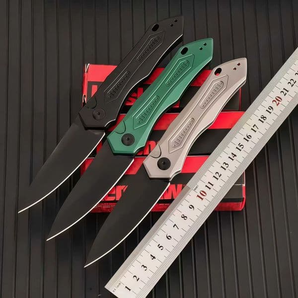 KS 7800 6 Pocket Knife 3.75" Blade CPM154 Steel Treated Aluminum Handle Outdoor Tactical EDC Hunting Knife Men's Gift
