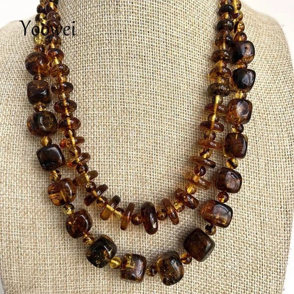 2026 Natural Amber Necklace for Women Gift Europe Baltic Plant Beads Gogerous 100 Original er Jewelry Supplier 260429