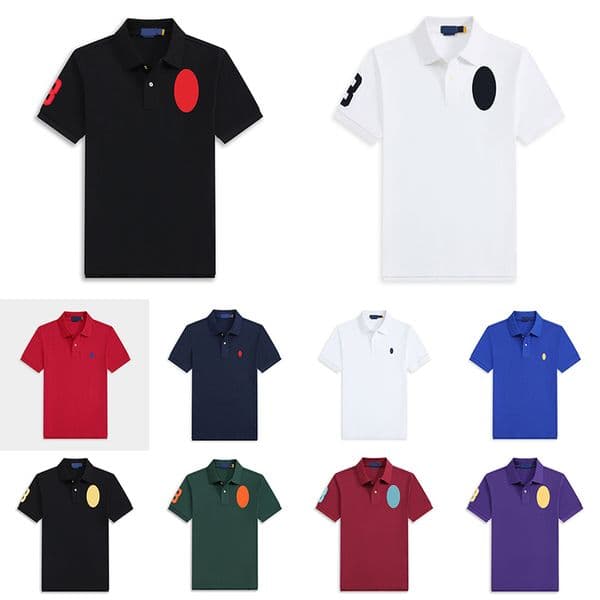 Polo Shirt Mens Womens Designer T-Shirt Summer Casual Breathable Short Sleeve High end lapel 100%Cotton Tshirt Mens Tee Fashion Embroidery Asian size S-2XL