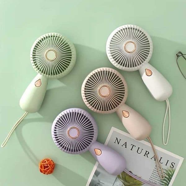 Hand Holding Fan Small USB Mini Handheld Small Fan Portable Silent Office Desk Student On Dormitory Charging Outdoor L260429