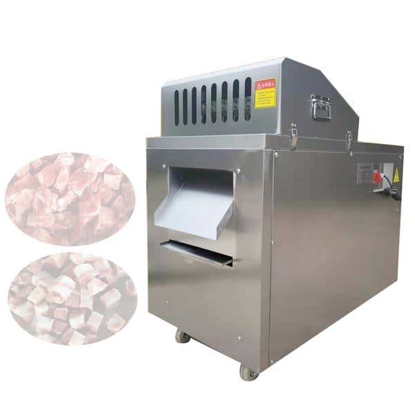 Electric Frozen Beef Cube Dicer Chicken Breast Dicing Machine Commercial Poultry Meat Skeleton Cutting Machine For Sale 3000W