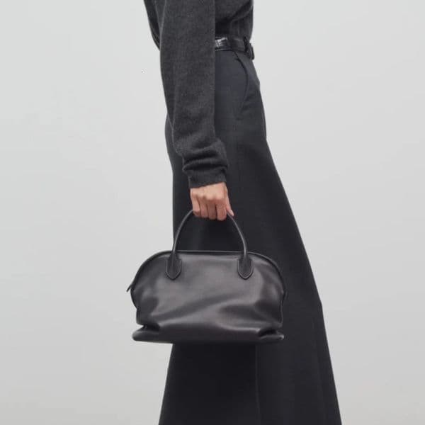 Designer Luxurious Cross-border New Shell Bag, Single-layer Cowhide With Pleats, Bowling Bag For Ladies, Cross-body Bag, Genuine Leather Handbag