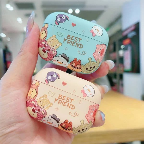 Cartoon Winnie And Friends Soft Silicone Earphone For Airpods Pro3 Pro2 Pro Airpods1 2 3 4 Shockproof Headphone Case
