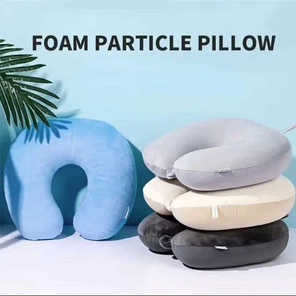 Random Color 1PC Soft Travel Pillow with Foam Particles for Comfort on Airplanes Cars and Home Office Use Stuffed Toy W260428