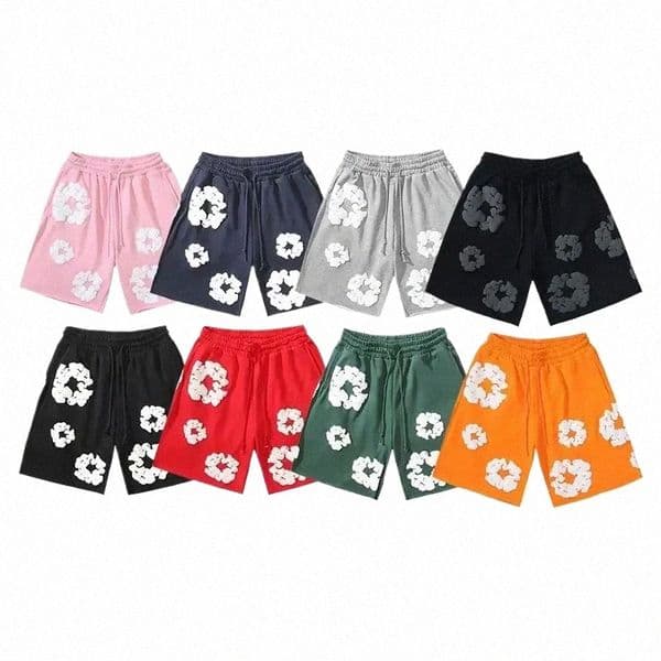 2025 Summer Beach Pants Casual Harajuku Y2 American Kapok 3D Printed Flower Shorts Vacation Outdoors Kids Men Shorts Male Shorts b9K7#