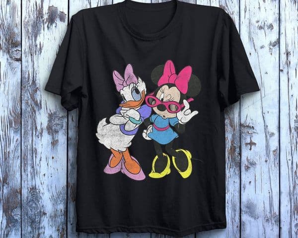 Bestseller Fashion Men's Minnie Daisy Pattern T-Shirt Daily Leisure And Theme Activities Wear Unisex Pure Cotton Short Sleeves Ddmysat