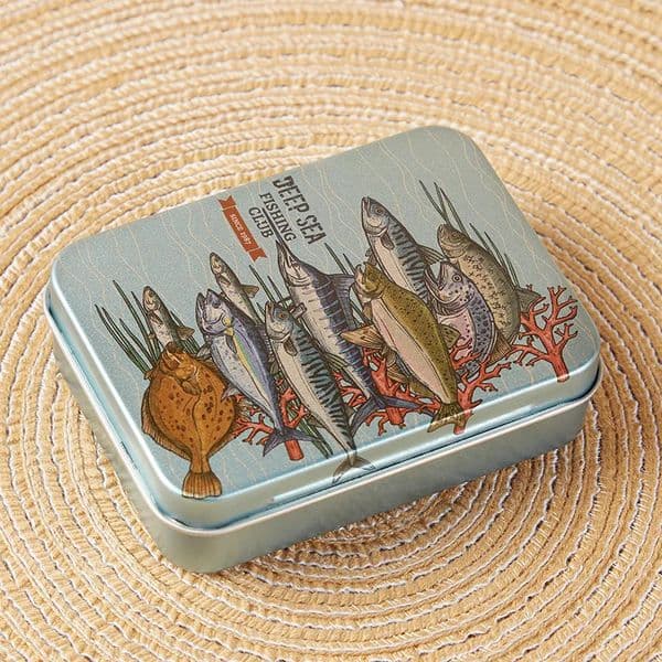 Cartoon Rectangular Tin Tobacco Flip Cover Case Small Card Fishing Tool Storage Box Packaging Iron Hairpin Jewelry Metal 260428