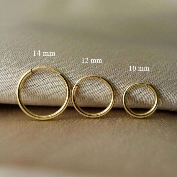 Filled Endless Size Jewelry Gold Hoop Brincos Pendientes Oorbellen Boho Women Earrings 26W0429