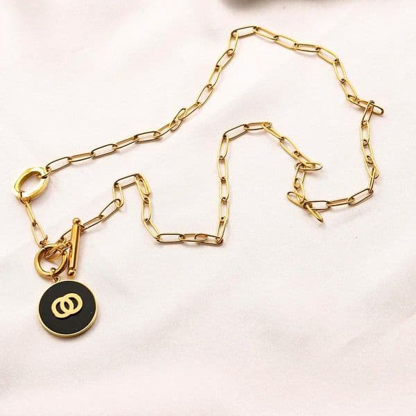 Fashion Women Designer Necklace Choker Pendant Chain Stainless Steel Flower Letter Luxury Jewelry Wedding Necklaces Jewelry Accessories