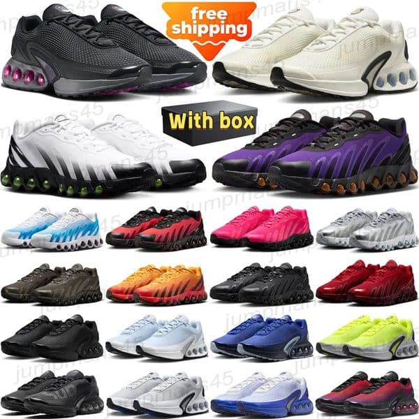 aaa+Quality With Box Designer dns dn dn8 dns Running Shoes for mens womens all night white metallic sliver chaussure zapatillas outdoor sports runners sneakers