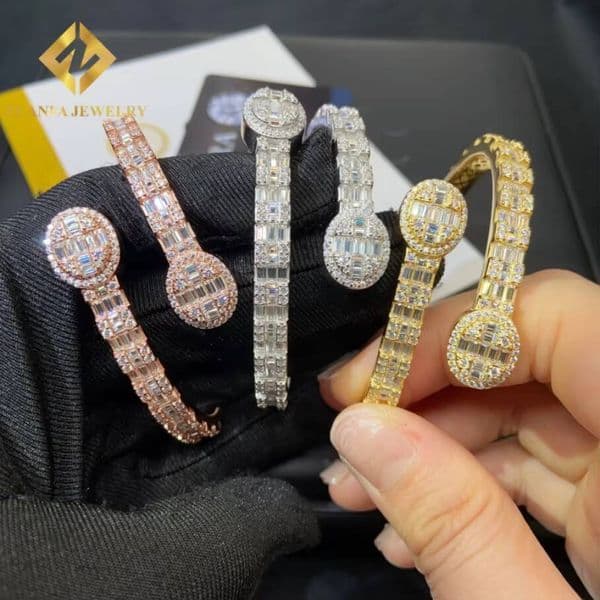 New Arrival Designs VVS1 Moissanite Bracelet 925 Silver Pass Diamond Tester Moissanite Womens Bracelet With GRA Certification thumbnail 2