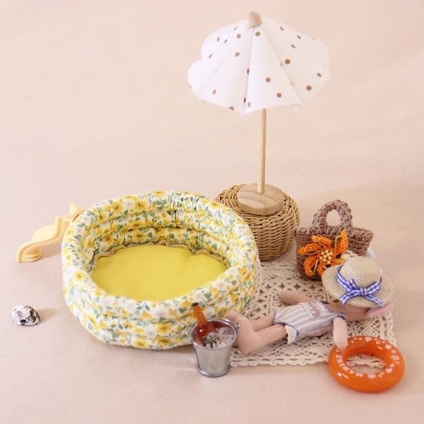 Miniature Simulation Furniture 112 Fabric Swimming Pool Suitable for Mini House Decorations 260428
