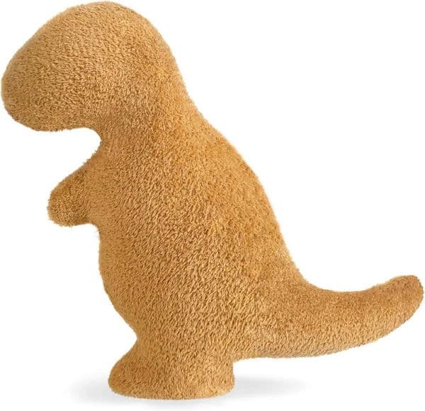 Dino Nugget Plush Pillow for Kids Funny Dinosaur Stuffed Animal Gift for Boys and Girls Small T-Rex W260428