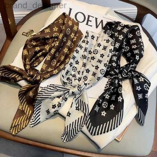 scarf Silk Scarfs for Women cap shawl Lightweight Square Satin Head Wrap Medium Headband Shawl Character Letter Animal Print dot Floral neckerchiefs