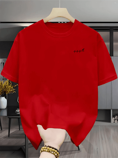 Men's T Shirts Pattern T-shirt Large Size Summer Breathable Casual Short-sleeved Quick-drying