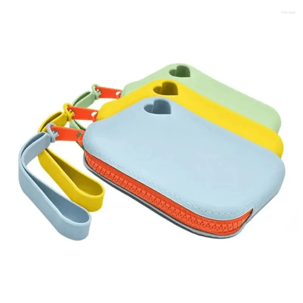 Cosmetic Bags Silicone Reusable Makeup Storage Pouch Zipper Waterproof Bag With Travel Portable Brush