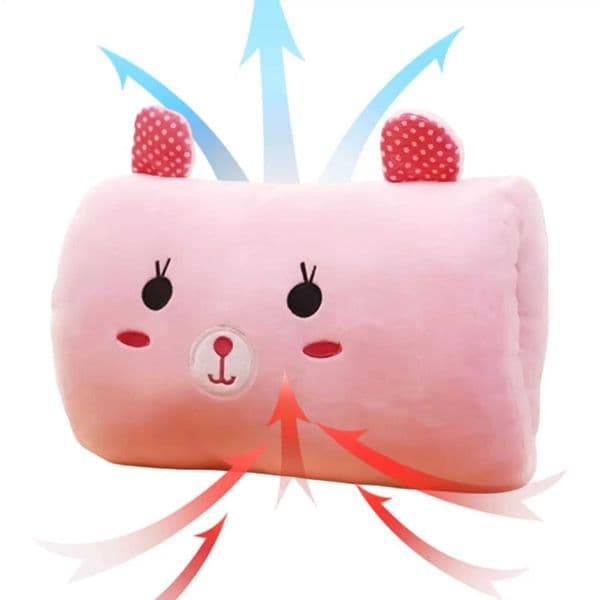 Plush Hand Warmer Plush Bunny Shape Hand Warmer Muff Arm Pillow for Kids Classroom Travel Napping Winter School Home Cold W260428