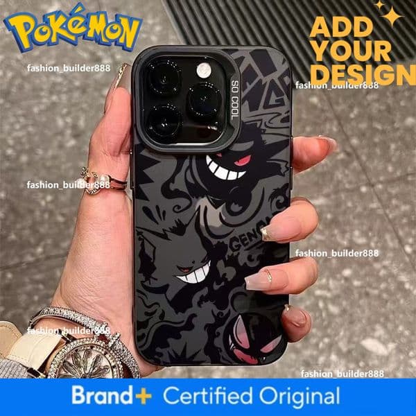 Pokemon Gengar Compatible With Apple 15 Phone Case Iphone 16 Plus Cartoon 14 Premium 17 Pro New Model