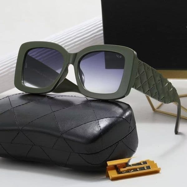 Designer jewelry channels sunglasses Square Sunglasses for Men and Women UV Protection Gradient Color Casual Fashion Wave Star Legs cc sunglasses