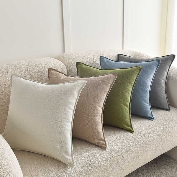 Ins Style Chenille Pillow/Herringbone Jacquard Cushion Internet Celebrity Super Thick Pillow Cover Cream Sofa Bed Headrest L260430