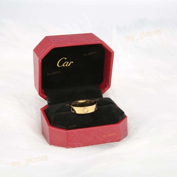 Classic Luxury Screw Ring 4mm 5mm 6mm Titanium Steel Alloy Gold Silver Rose Gold Mens Womens Designer Couple Wedding Rings Gift