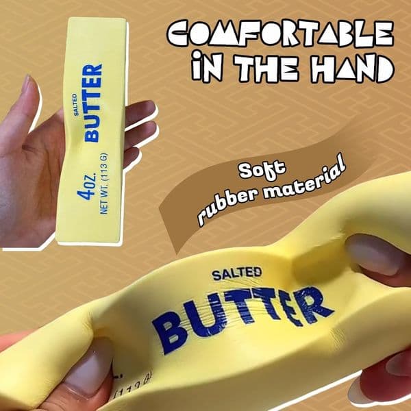 Butter Stick Squishy Toy Slow Rising Squeeze Toy Butter Bar Brick Squishy Fidget Toy Anti Stress Release Hand Relax Gift Toy BY SEA Y2605222