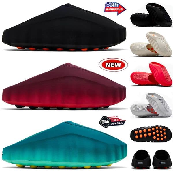 Designer Slippers mind 001 slides mind 002 Sandals Soft Rubber Tech Comfort Bone White Speed Red Black Light Smoke Grey Green Mens Womens mind001 Summer Beach shoes