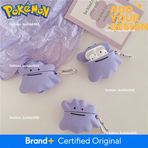 Pokemon Earphone Case Cartoon Pokemon Ditto Suitable For Apple Airpods 3Rd Pro Earphone 1St/2Nd Generation Bluetooth Protective Soft Case Hot Sell