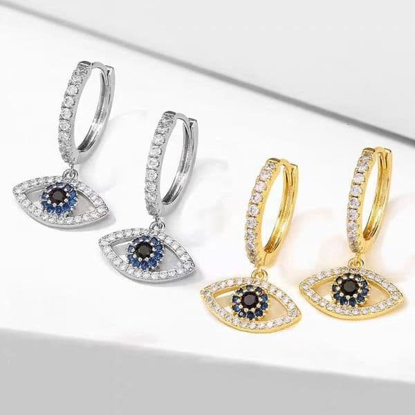 Luxurious Brand Designer Fashionable And Unique Trendy Simple Earrings Angel Eyes Earrings Versatile High-end And Niche Style