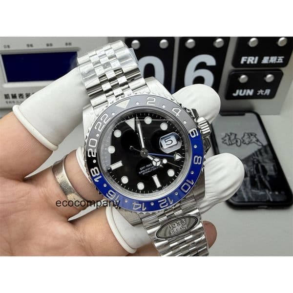 Top quality gmt watch mens watch 3285 mechanical movement super clone watches designer watch sapphire glass 904L steel 40mm with box H2AF