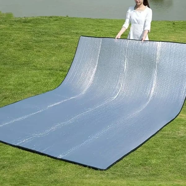 Camping Mat Foam Foil Blanket Aluminum Insulation Sleeping Pad Thermal Outdoor Tent Footprint Reflecting Heat 260429