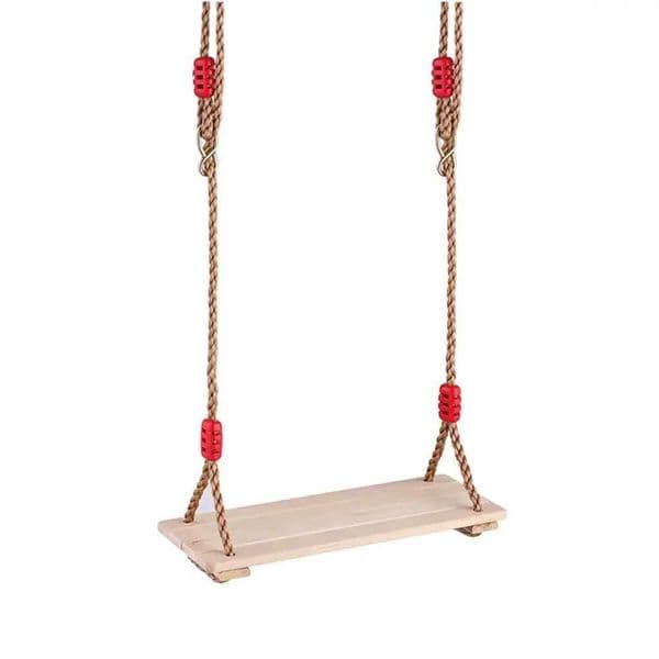 Wooden Length Adjustable Rope Swing Hammock Ceiling House Garden Play Entertainment Area Enjoyable Time-Stable Accessory S260427V727
