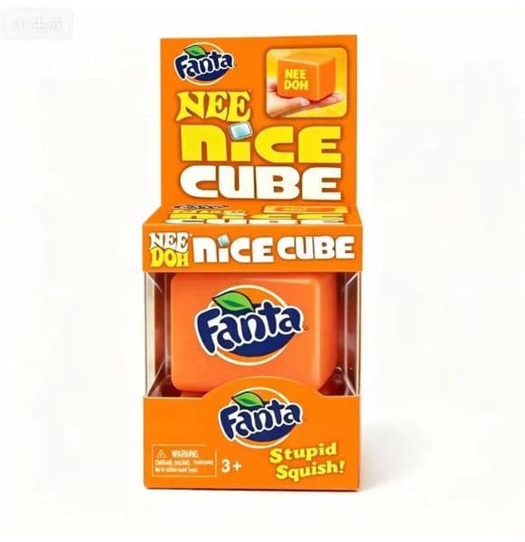 Needoh x Fanta Nice Cube Sensory Toys Malt Sugar Slow Rebound Squishy Anixety Relief Daily Life Kill Time Promote Friendship Birthday Gifts Orange
