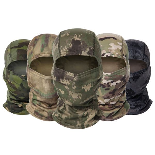 High quality camouflage balaclava hat riding full face mask outdoor sports hunting mountaineering skiing mask motorcycle helmet inner hat balaclava hat.