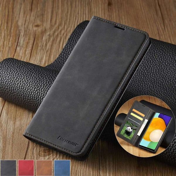 Leather Phone Case For Samsung S23 FE S22 Ultra S21 S20 Plus 5G Note 20 10 9 Magntic Flip Wallet for Galaxy S10 S9 S8 S7 Edge + S260429