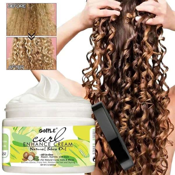 320g Styling Natural Shea Oil Curl Enhance Cream Defining Curls Conditioner Shape Wave and Curly Hair for Women