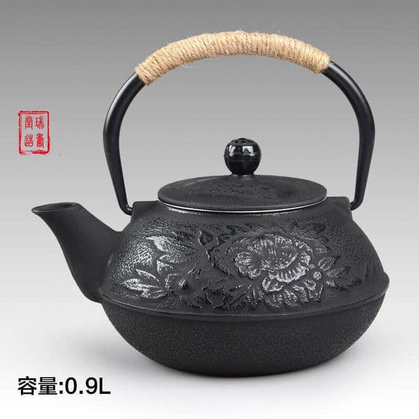 by the Stove Manufacturer Wholesale Cast Teapot Japanese Style Purely Handmade Tea Brewing Pot Iron Kettle