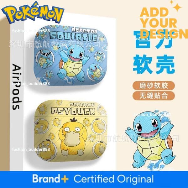 Pokemon Earphone Case Pokemon Airpods 2 Case Cartoon Series 2/3 Pro 3 Generation Apple Wireless Bluetooth Earphone Protective Cover Hot Sell