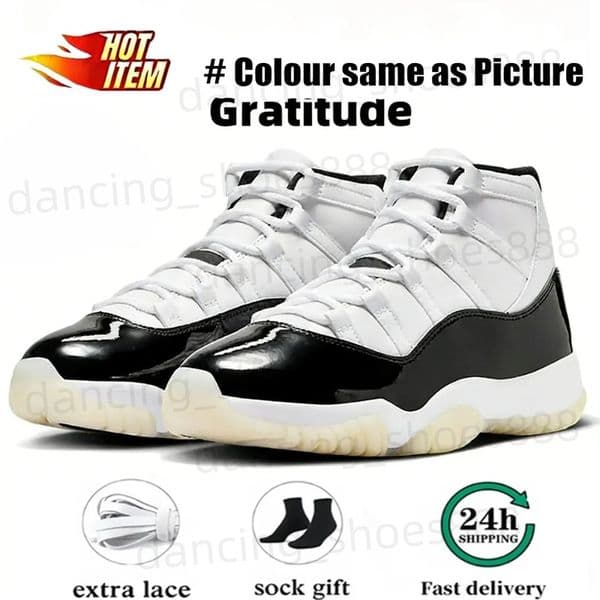 Cap and Gown 11 XI 11s Basketball Shoes PRM Heiress Black Gym Red Chicago Midnight Navy Space Jams mens sports Sneakers US5.5-13