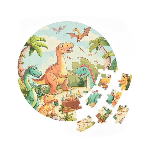 57-piece glow-in-the-dark dinosaur thickened puzzle cartoon educational stress-relief Floor Puzzle L260428