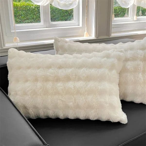 Winter Class A Rabbit Plush Single Pillowcase Milk Snow Dormitory Pillow Case 2PCSSET 260122