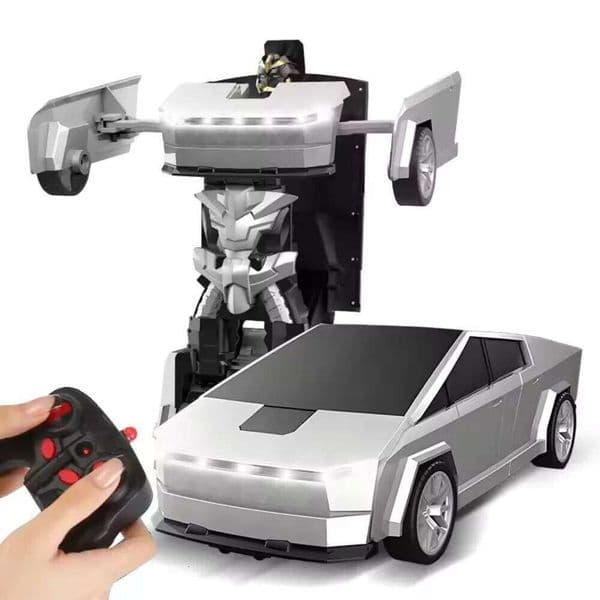 Remote Control Transforming Robot Car Toy Kids 2.4GHz RC Vehicle with LED Lights, 360 Spin, Drift Mode, Gift for Boys Y260131