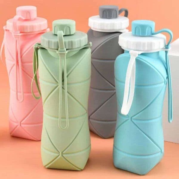 New Creative Foldable with Lifting Rope Water Cup Outdoor Sports Fitness Practical Kettle Small and Portable C260131