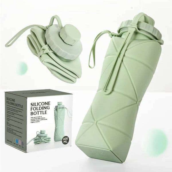 Silicone Folding Water Cup Large Capacity Portable for Outdoor Travel Sports Kettle Heat-resistant Food Grade Creativity C260131
