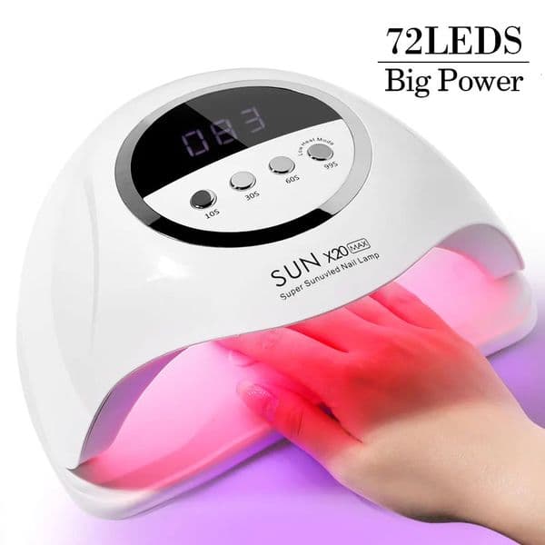 SUN X20 MAX Nail Dryer 72LED UV Light with 4 Timers and Sensor Settings Polish Curing for Salon Tools 260124