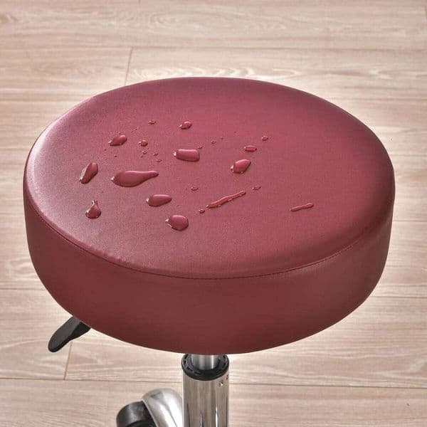 PU Leather Round Waterproof Dustproof Seat Bar Stool Cover Home Restaurant Chair Protector For Hotel Banquet 26Y0202
