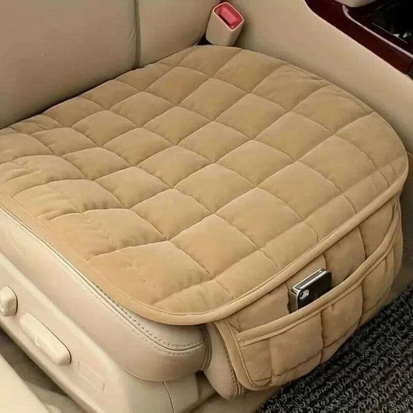 NEW Car Cushion Non-Slip Rubber Premium Comfort Memory Wadding Vehicles Office Chair Home Pad Seat Cover With Storage Pouch 26W0202