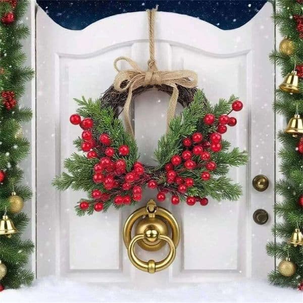 Christmas Wreath Pineapple Green Leaf Wall Decor Half Vine Door Hanging Flower Circle Boat Parts And Accessories 2025 26Y0202