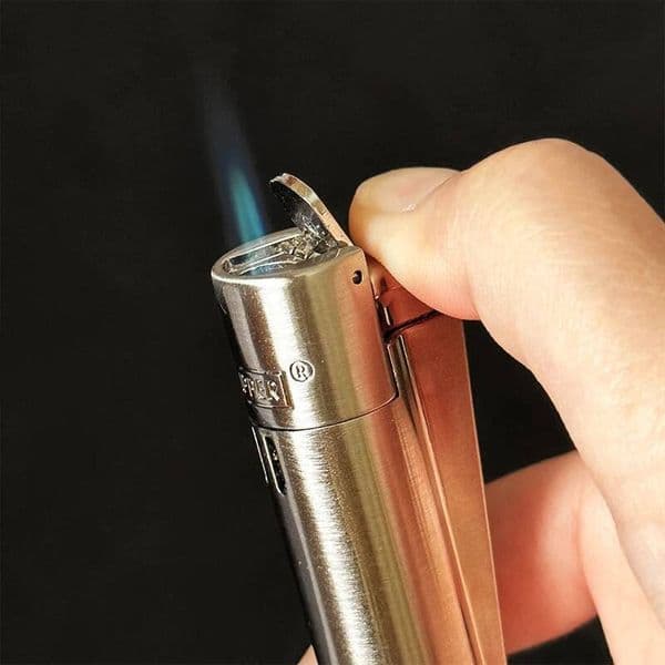 New Clipper Spades A Metal Fireless Butane Gas Jet Torch Portable Grinding Wheel Flint Iatable Lighter Men's Gift