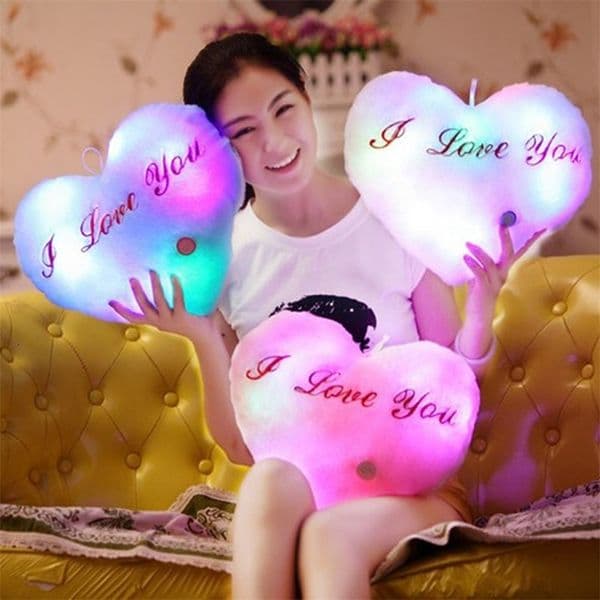 34CM Creative Toy Luminous Pillow Soft Stuffed Plush Glowing Colorful Stars Cushion Led Light Toys Gift For Kids Children Girls260109wwBJ